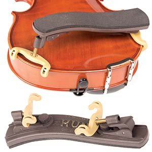 Kun Collapsible Mini Brown Shoulder Rest for 1/16 - 1/4 Violin
